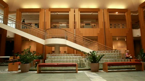 Bulding inside stairs and floors P HD 8054 Stock Footage 823019