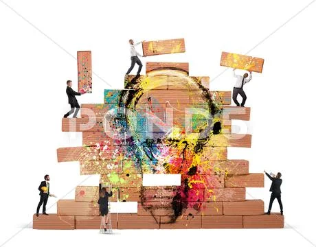 Bulding a new creative idea Stock Photos