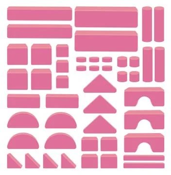 Bulding toy blocks for stack tower game for kids 스톡 일러스트