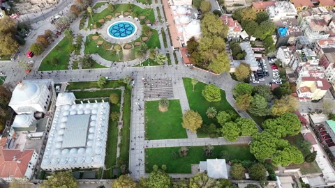 Bule mosque to Sultan Mosque Stock Footage 253620649