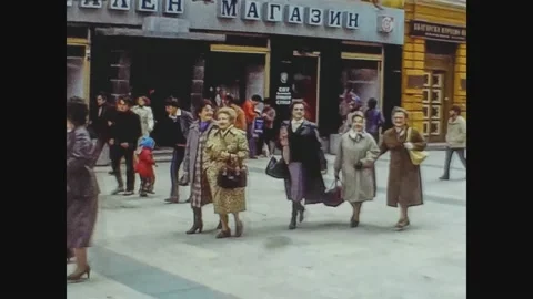 Bulgaria 1976, Plovdiv view in Bulgaria in 70's 10 Stock Footage 147350811