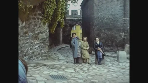 Bulgaria 1976, Plovdiv view in Bulgaria in 70's Stock Footage 147356002