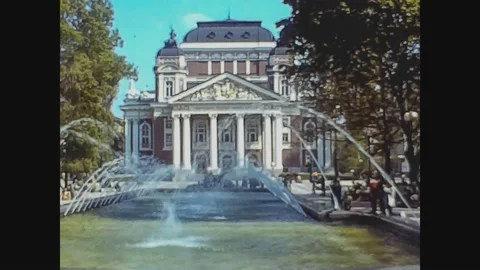 Bulgaria 1981, Sofia City Garden Stock Footage 147357867