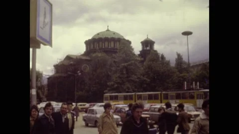 Bulgaria 1981, Sofia Museum of socialist art, Lenin statue Video stock 195553949