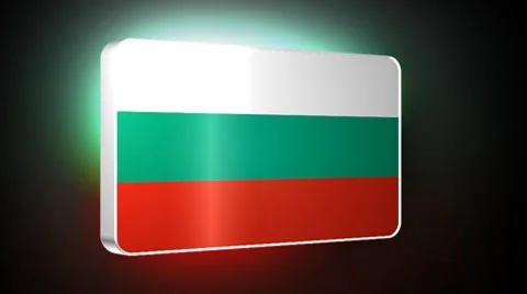 Bulgaria 3d flag Stock Footage 7754176