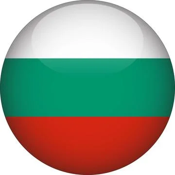 Bulgaria 3D Rounded Flag Vector Stock Illustration