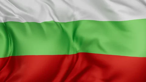 Bulgaria cloth flag background loop Stock Footage 310848784