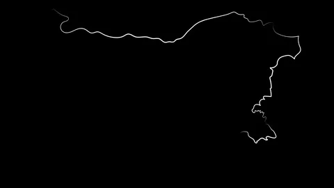 Bulgaria coloring the map and flag. Motion design. 스톡 동영상 130136719