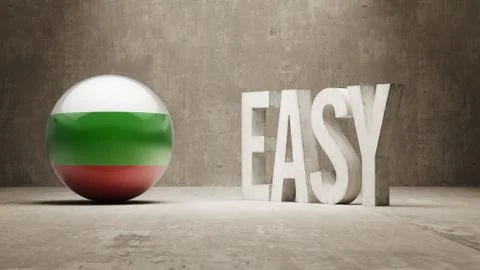 Bulgaria. Easy  Concept. Stock Illustration