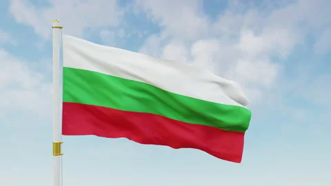 Bulgaria flag 3d rendering Stockbeeldmateriaal 172426766