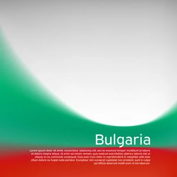 Bulgaria flag background. Blurred pattern in the colors of the bulgarian flag Stock Illustration