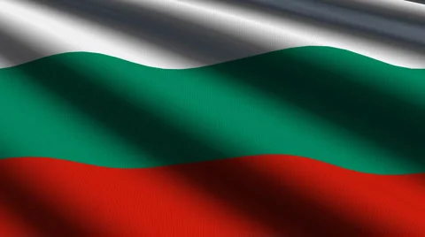 Bulgaria flag close up Stock Footage 936365