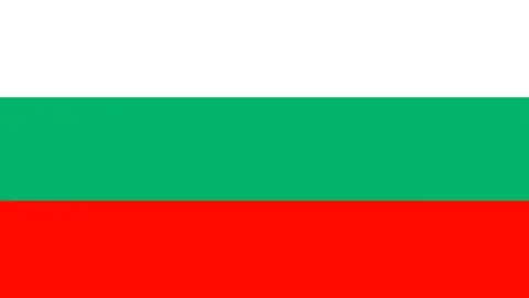 Bulgaria Flag Colors. 2D Animated transition in horizontally on both sides. Video stock 220114742