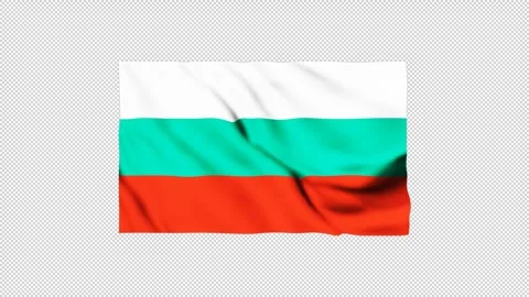 Bulgaria flag fluttering in the wind Stock Footage 310222142