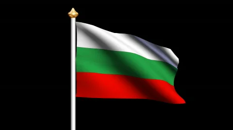 Bulgaria flag Video stock 562643