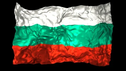 Bulgaria flag Stock Footage 110788659