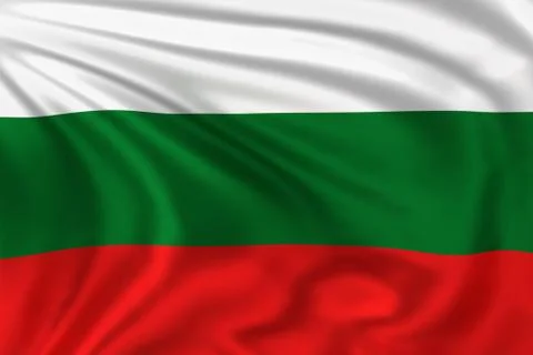 Bulgaria flag Illustrazione stock