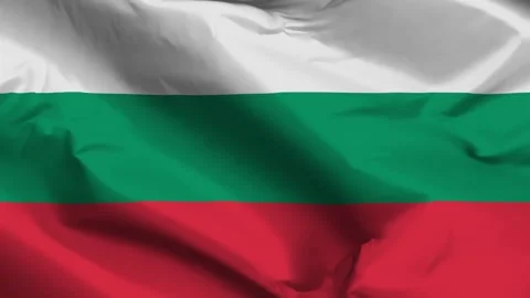 Bulgaria flag moved by the wind Stock Footage 292446515