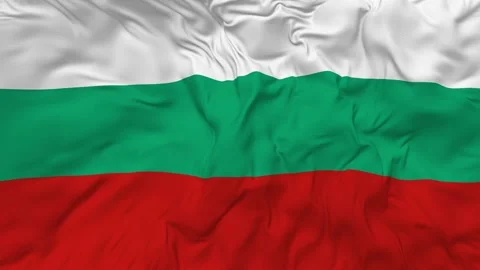 Bulgaria Flag Seamless Looping Background Waving Slow Motion Stock Footage 233815644