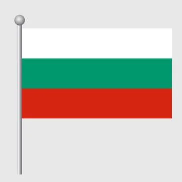 Bulgaria flag vector template background realistic copy Stock Illustration