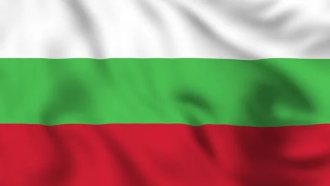 Bulgaria flag waving loop 4K animation video National symbol Stock Footage 309626083