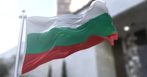 Bulgaria-flag-waving-seamless-loop-4k-60fps Stock Footage 331065906