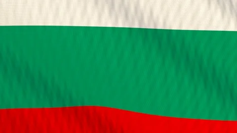 Bulgaria flag waving white background loop Stock-Footage 342958193