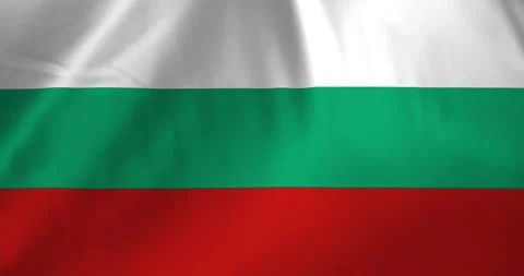 Bulgaria flag waving with the wind background loop video animation Vídeo Stock 327171717