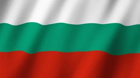 Bulgaria flag waving in the wind. Flag of Bulgaria images Stock Photos