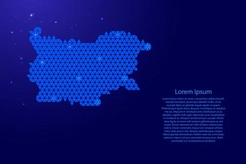 Bulgaria map abstract schematic 库存插图