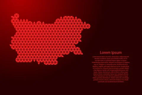 Bulgaria map abstract schematic Illustrazione stock