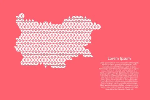 Bulgaria map abstract schematic Illustrazione stock