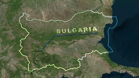 Bulgaria Map Animation Stock Footage 273238819