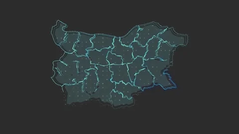 Bulgaria map Stock Footage 169451349