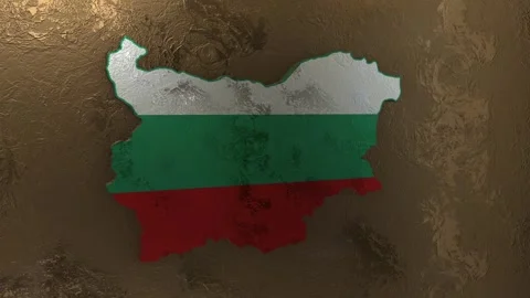 Bulgaria Map Stock Footage 277923618