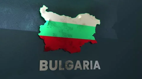 Bulgaria Map Stock Footage 279732015