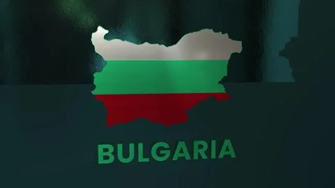 Bulgaria Map Stock Footage 279732745