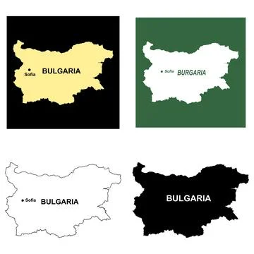 Bulgaria map icon design Stock Illustration