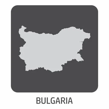 Bulgaria map icon Stock Illustration