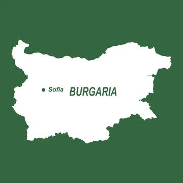 Bulgaria map icon Stock Illustration
