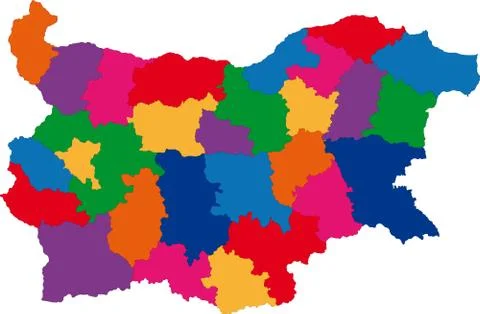 Bulgaria map Illustrazione stock