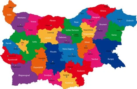 Bulgaria map Stock Illustration