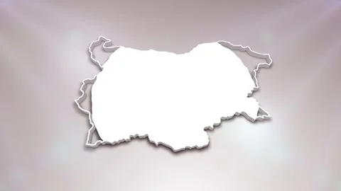 Bulgaria Map Intro Stock Footage 241981021