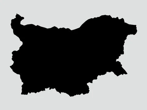 Bulgaria map isolated on white background Stock Illustration
