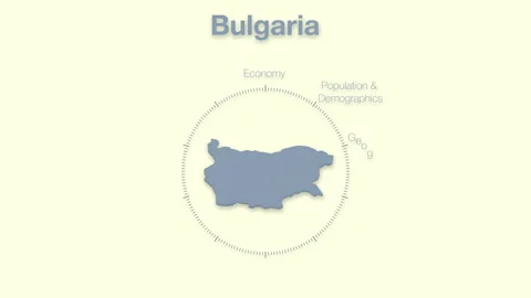 Bulgaria MAP revealingmotion graphics data elements Stock Footage 339875620