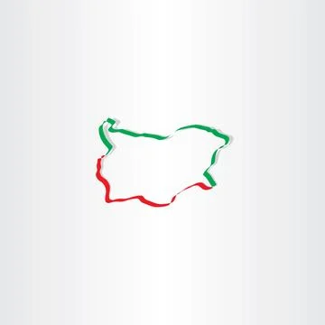 Bulgaria map vector icon symbol Stock-Illustration