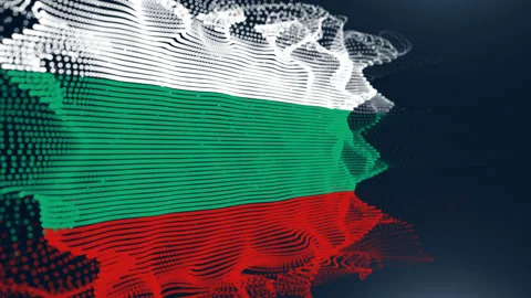 Bulgaria Particle Flag Stock Footage 177414659
