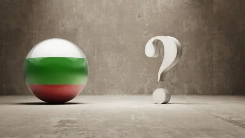 Bulgaria. Question Mark Concept. Stock Illustration