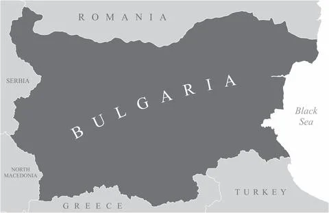 Bulgaria region map Stock Illustration
