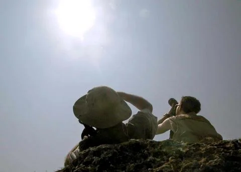Bulgaria-solar Eclipse-preparations Stock Photos